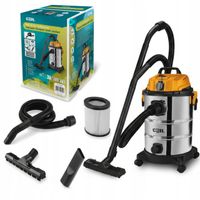 ODKURZACZ PRZEMYSŁOWY MOCNY 3300W DO PYŁU GIPSU MOKRO 25L ZESTAW COIL