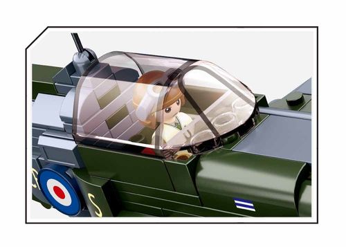 KLOCKI SLUBAN WWII Wojsko Samolot Mysliwiec 290 - B0712 na Arena.pl