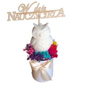 Flower Box Świece Sojowe Prezent Podziękowania dla Nauczyciela Sowa