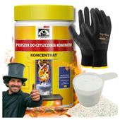 ŚRODEK PROSZEK DO CZYSZCZENIA KOMINA PIECA USUWANIA SADZY ZESTAW HANSA 1kg