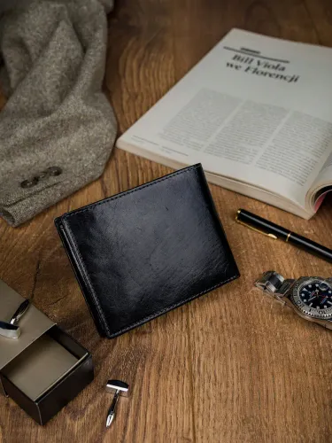 skórzany portfel męski z systemem rfid rovicky na Arena.pl