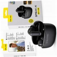 TWS słuchawki BW-08 translator AI czarne real-time do Realme GT 7 PRO