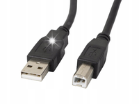 Kabel USB 2.0 Lanberg AM-BM 1,8m czarny