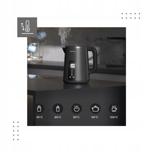 Czajnik Elektryczny Smart TUYA VERTENZ 1,7L LED WARM Cool Touch 2000W na Arena.pl