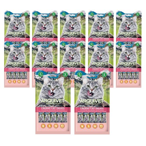 (Zestaw) ARQUIVET Kremowa przekąska z tuńczykiem i krewetką 12 x 5X14 g na Arena.pl