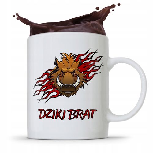 Kubek Prezent Dla Brata Braciszka Dziki Brat Z Nadrukiem Ze Zdjęciem na Arena.pl