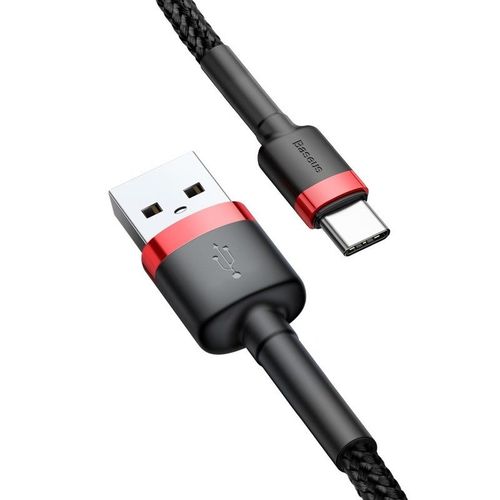 kabel usb do usb-c baseus cafule 2a 2m (czerwono-czarny) na Arena.pl