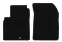 Dywaniki przednie welurowe czarne do: Nissan Micra K13 2010-2016 hatchback