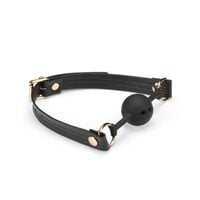 Knebel Black Organosilicon Ball Gag Liebe Seele