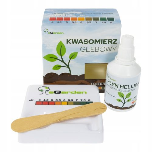 Kwasomierz Glebowy pH Zestaw z Płynem i Skalą Kolorów HELLIGA TESTER na Arena.pl