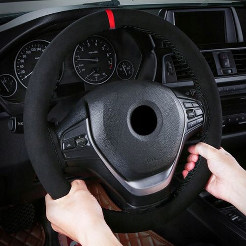 POKROWIEC NA KIEROWNICĘ ALCANTARA ZAMSZOWY Z Jednego Kawałka DO OBSZYCIA na Arena.pl