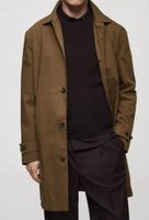 MANGO Man Klasyczny wodoodporny trencz L