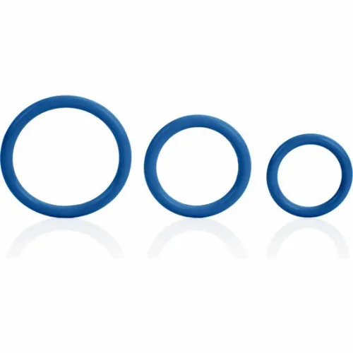 calexotics tri-rings silikonowe pierścienie 3 rozmiary niebieskie na Arena.pl