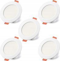 2 x Zestaw 5x PANEL LED PLAFON PODTYNKOWY 6W 3000K DO SUFITU PODWIESZANEGO