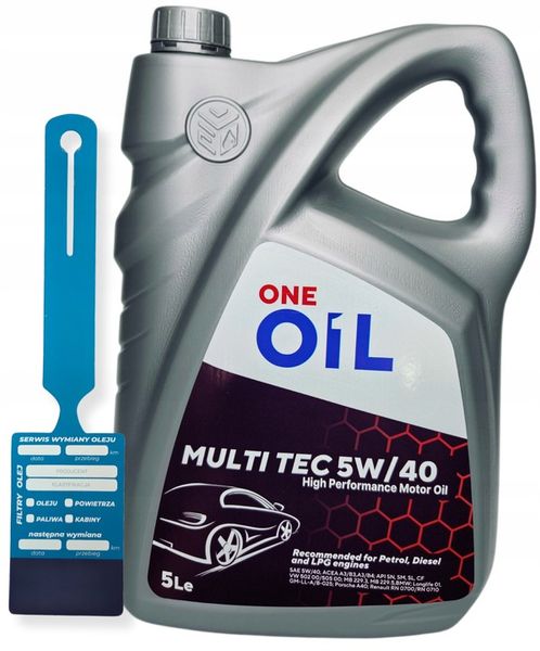 Olej silnikowy OIL ONE MultiTEC 5W-40 5L zdjęcie 1