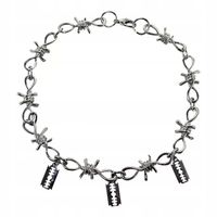 Naszyjnik Cyrkonie Silver Celebrytka Czoker Ładny