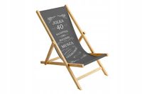 Leżak z nadrukiem personalizowany prezent urodzinowy urodziny 30 40 LP127