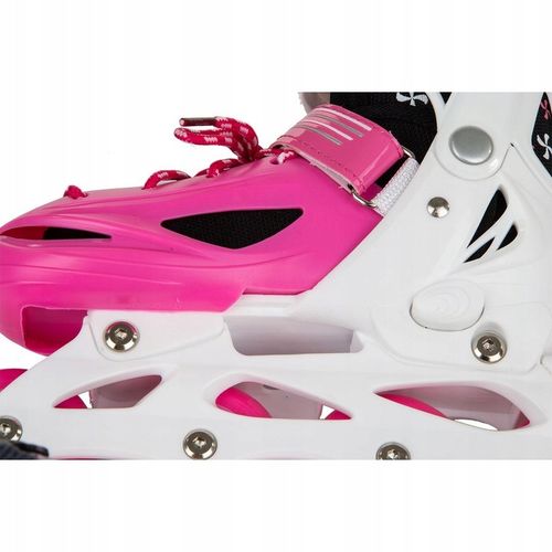 REGULOWANE ŁYŻWOROLKI WROTKI ŁYŻWY DLA DZIECI 4W1 ENERO 30-33 RÓŻOWE na Arena.pl