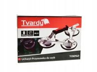UCHWYT DO SZYB PRZYSSAWKA ALUMINIOWA POTRÓJNA 190kg ANTYPOŚLIZGOWA T01252