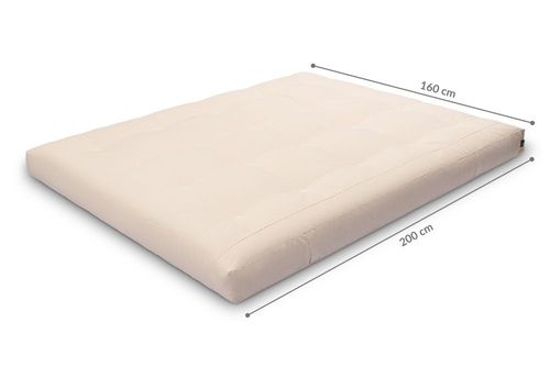Materac 160x200 z lateksem - Pascall Futon Medium Latex - Ecru na Arena.pl