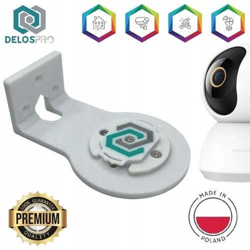 Uchwyt ścienny z adapterem do KAMERY IP XIAOMI C200 C300 C400 DELOSPRO na Arena.pl