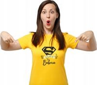 Koszulka z nadrukiem dla babci SUPER BABCIA