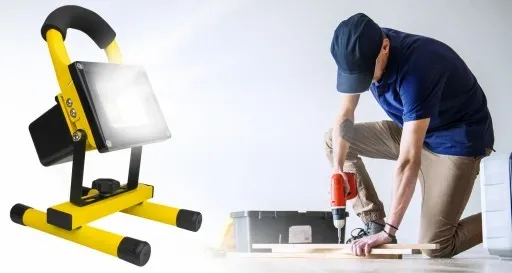 HALOGEN REFLEKTOR 10W BEZPRZEWODOWY AKUMULATOROWY BATERIA NAŚWIETLACZ IP65 zdjęcie 8