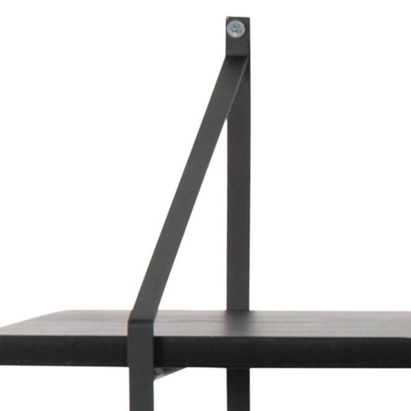 Półka Belfast 2 popielaty czarny zdjęcie 5
