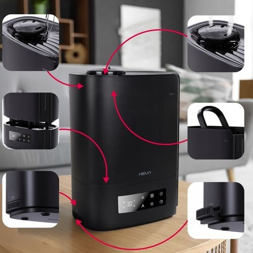 Nawilżacz powietrza WYDAJNY HIGROSTAT AROMATERAPIA DUŻY XL 5l dysza na Arena.pl