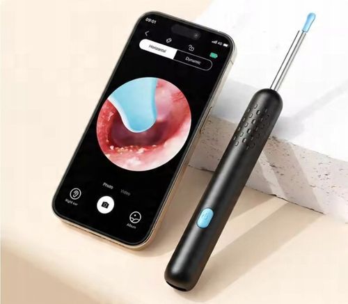 ZESTAW DO USUWANIA WOSKOWINY Z KAMERĄ 8 MEGAPIXELI HD 6 LED ENDOSKOP na Arena.pl