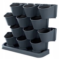 Ogród wertykalny wiszący na ściane - CASCADE WALL - antracyt