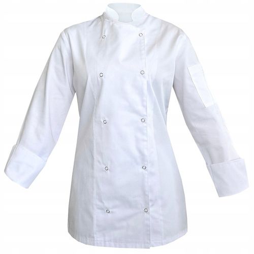 Bluza kucharska biała damska na napy długi rękaw roz. M na Arena.pl