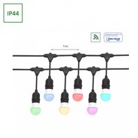 GIRLANDA 250V IP44 9550mm 10xE27 CZARNY łączona