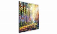 OBRAZ NA SZKLE KWADRATOWY 70x70cm 086 Promienie słońca