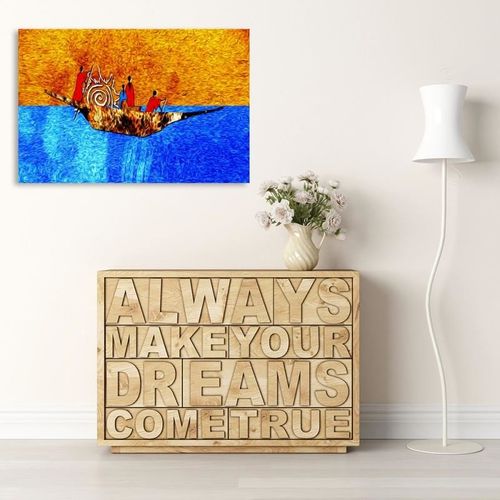 Obraz na płótnie - Canvas, Na łodzi 40x30 na Arena.pl