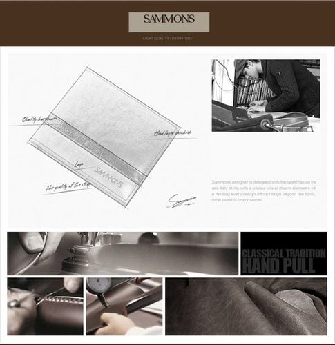 SAMMONS Krótki męski portfel Niebieski na Arena.pl