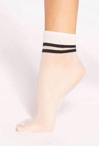 SKARPETKI SPRING VIBES 15 DEN WZ.03 uni bianco/nero na Arena.pl