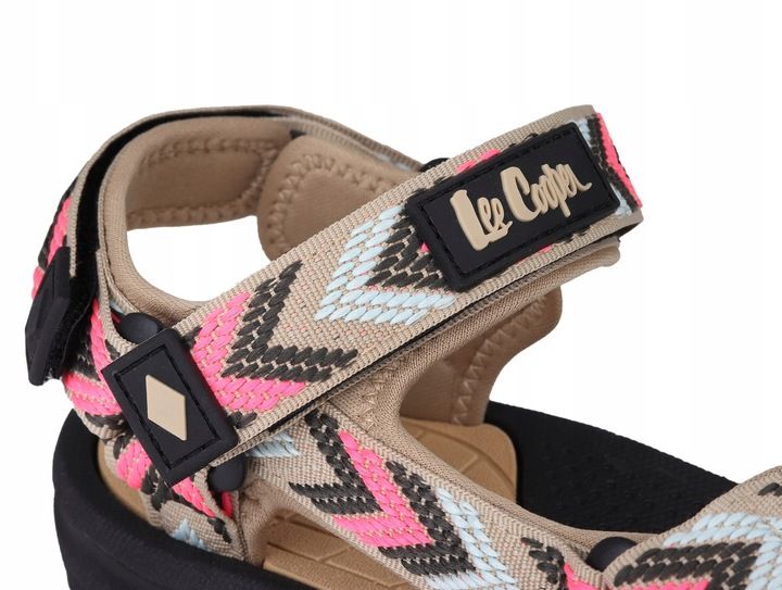 Sandały damskie Lee Cooper LCW-24-34-2612L BEIGE/RED zdjęcie 5