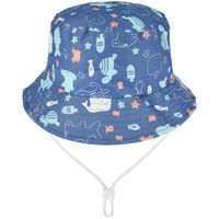 Niebieskie Żółwiki Kapelusz Dziecięcy Z Regulacją Bawełniany Letni Kap-F
