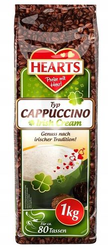 Kawa cappuccino Hearts irish cream 1 kg na Arena.pl