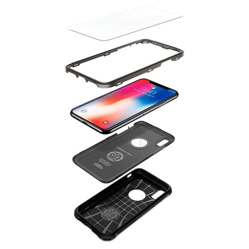 SPIGEN PRO GUARD Apple iPhone X - GUNMETAL na Arena.pl