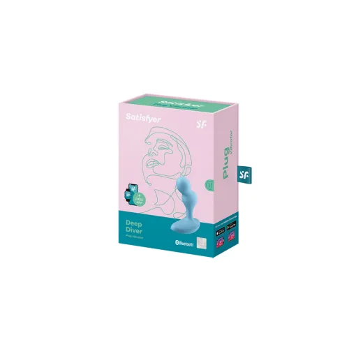 satisfyer deep diver plug wibrujący, bluetooth, silikon, średni rozmiar na Arena.pl