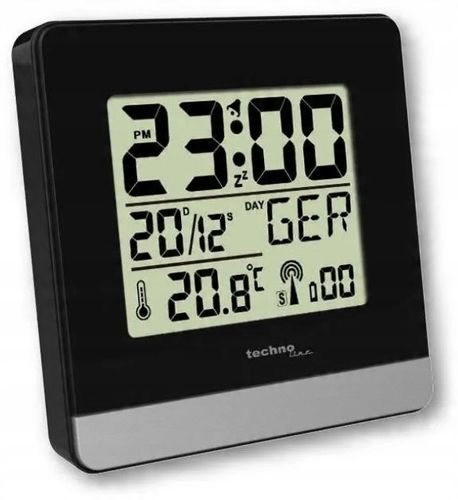 Zegar budzik Technoline czarny 8cm na Arena.pl