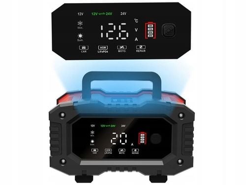 EM PROSTOWNIK FOXSUR 12V 24V 20A LCD na Arena.pl