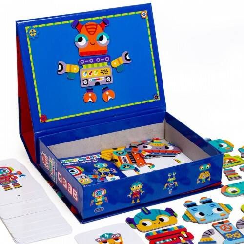 Gra Magnetyczna Roboty Zestaw Edukacyjny Karty Magnesy Tablica Roter Kafer na Arena.pl