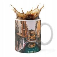 KUBEK CERAMICZNY 330ML DRUK - WENECJA ZABYTEK WIDOKI PIĘKNE
