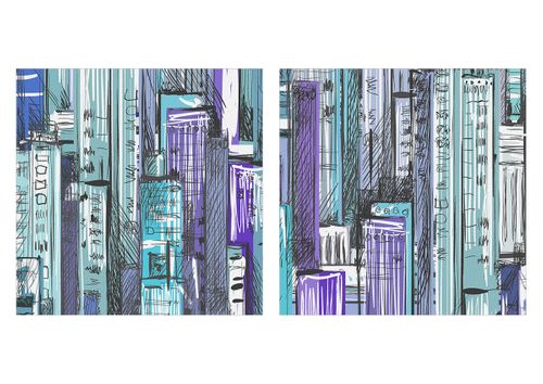 Obraz Na Płótnie - Drapacze Chmur - 70X50 Cm - Aa70X50-3857 na Arena.pl