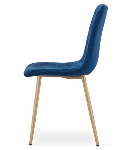 Krzesło TURIN - granat aksamit / nogi kolor drewna x 1 na Arena.pl