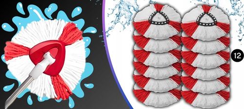 12X WKŁAD DO MOPA OBROTOWEGO VILEDA TURBO WKŁAD ZAPAS KOŃCÓWKA MEGA CHŁONNE na Arena.pl