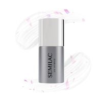 Semilac T23 Top Mat No Wipe do lakierów hybrydowych Flower Flakes 7 ml